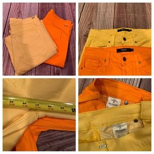 Lot of 2 Hudson NICO Cigarette jeans size 25 B306
Inseam 27 stretch